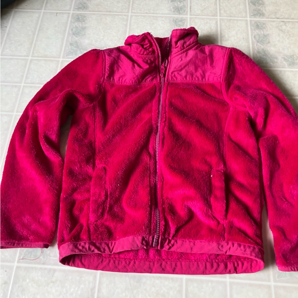 Children's place Pink berber fleece Full Zip Coat 7/8‎